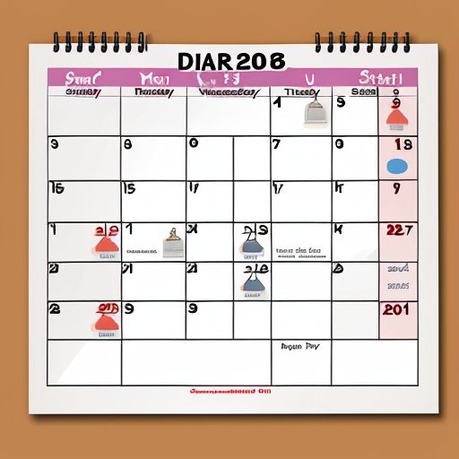 An unconvincing image of a calendar generated by an artificial neural network.